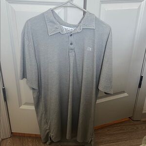 Travis Mathew Heather Gray Polo Shirt